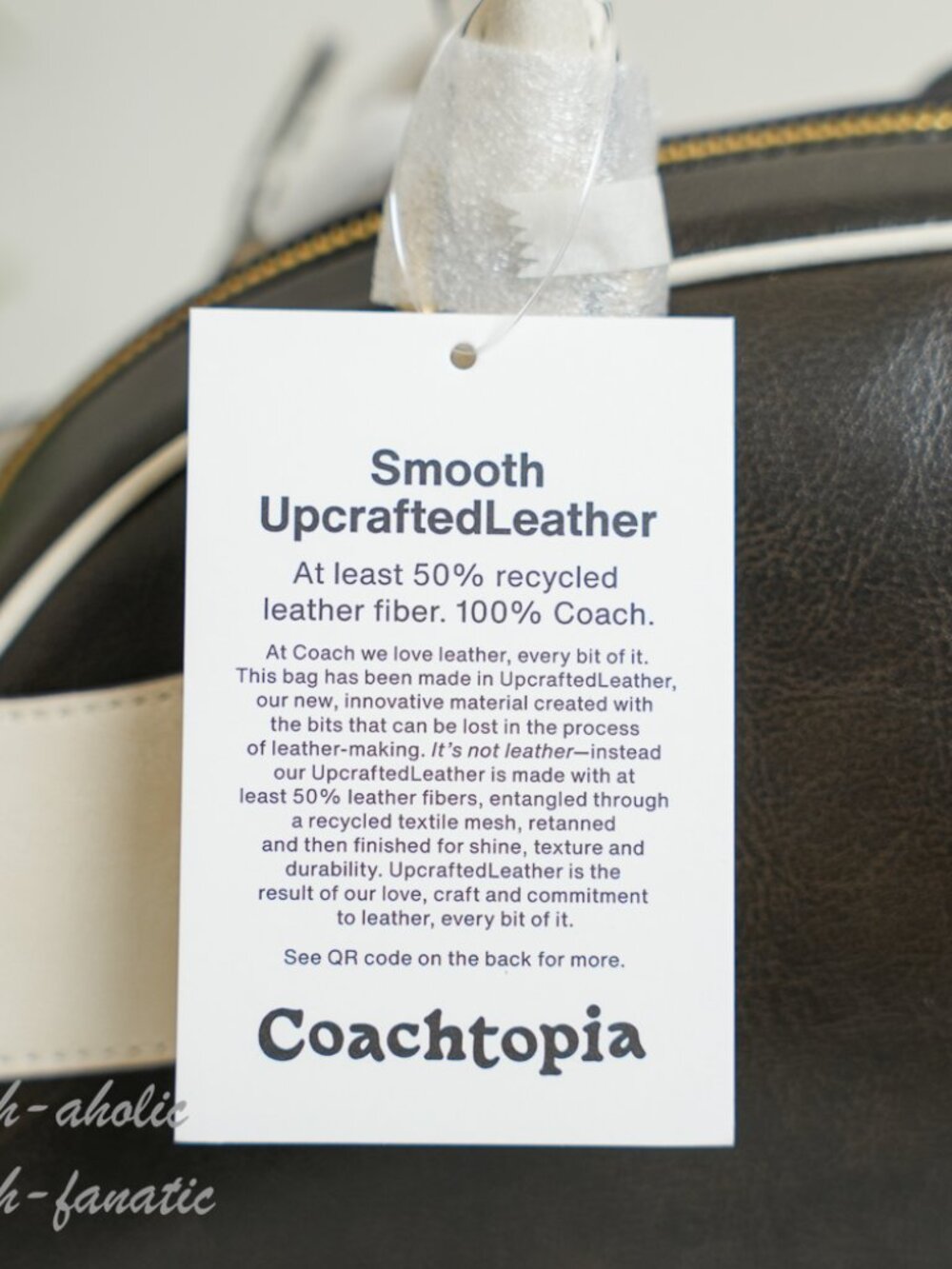 Coach Coachtopia CDU49 Bowling Shoulder Bag Upcrafted Leather Black/Chalk NWT - Picture 8 of 16